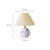 Pleated Shade Ball Base Table Lamp