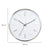 Airport Modern Silver Wall Clock