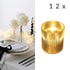 12pc LED Crystal Effect Tealight Candle Light Cup Set