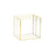 2-grid Vintage Brass Glass Organiser