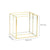 2-grid Vintage Brass Glass Organiser