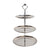 Tiered Silver Serving Tray Stand