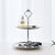 Tiered Silver Serving Tray Stand