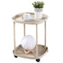 2-tier Nordic Moveable Storage Cart Coffee Table