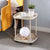 2-tier Nordic Moveable Storage Cart Coffee Table