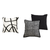 3pc Modern Luxury No.7 Cushion Cover Set