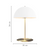 Metallic Mushroom Dome Table Lamp