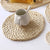 2pc 22cm Braided Corn Husk Coaster Set