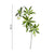 2pc Artificial Elaeocarpus Leaf Branch Set