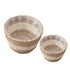 2pc Woven Bulrush Basket Set