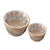 2pc Woven Bulrush Basket Set