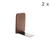 2pc Walnut Wood Bookend Stand Set