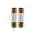 2pc Wooden Salt Pepper Mill Grinder Set