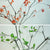 3pc Artificial Red Green Autumn Leaves Stem Set