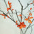 3pc Artificial Red Green Autumn Leaves Stem Set