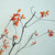 3pc Artificial Red Green Autumn Leaves Stem Set