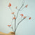 3pc Artificial Red Green Autumn Leaves Stem Set