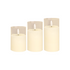 3pc LED Acrylic Candles Set