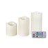 3pc 12-Colour LED Light Candle Set