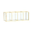 4-grid Vintage Brass Glass Organiser