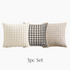 3pc Modern Soft No.7 Cushion Cover Set