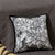 Black White Jungle Tropical Art Cushion Cover