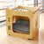 Wooden TV Pattern Pet Kennel House