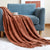 Zigzag Embossed Knit Throw Blanket