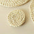 4pc 11cm Braided Corn Husk Coaster Set