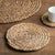 4x 11cm Round Straw Coaster