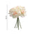 5pc Artificial Curl Edge Moisture Rose Bouquet