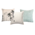 3pc Modern Farmhouse No.8 Cushion Cover Set