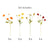 8pc Artificial Poppy Flower Bouquet Set