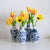 8pc Artificial Tulip Poppy Carnation Flower Set