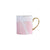 Gold Pink Grey Marble Ceramic Coffee Mug Cup