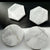 Natural Pure Real Marble Stone Hexagon Round Tile Coaster Set