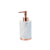 Rose Gold Copper Marble Bathroom Accessory Set Handwash Dispenser Soap Dish Toothbrush Holder Cup