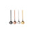 Rose Gold Silver Black Metallic Tea Coffee Scoop Spoon Set