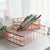 Wire Champagne Rose Gold Desk Organiser Tray Fruit Basket Small