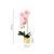 Artificial Pink Orchid Plant with Golden Pot