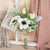 Artificial White Anemone Poppy Tulip Flower Bouquet