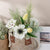 Artificial White Anemone Poppy Tulip Flower Bouquet