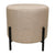 Beige Black Pouf with Stand