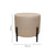 Beige Black Pouf with Stand