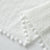 Geometric White Dotted Pompom Fringe Tablecloth