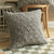 Geometric Knitted Pattern Plush Cushion Cover