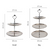 Tiered Silver Serving Tray Stand