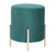 Gold Velvet Pouf with Stand