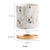 Gold x Marble Effect Plant Pot with Tray