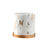 Gold x Marble Effect Plant Pot with Tray